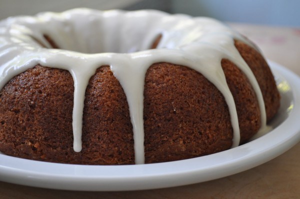 Orange Bundt Cake with Lemon Icing